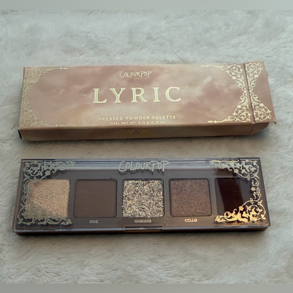 Colourpop Lyric 5 Pan Eyeshadow Palette BNIB.